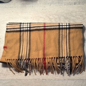 Burberry pattern Classic Plaid Fringe winter Scarf